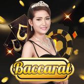 Baccarat A live casino cover art on 1cbet